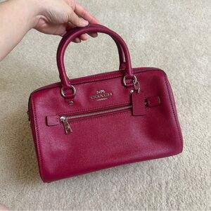 Coach Rowan dark fuchsia